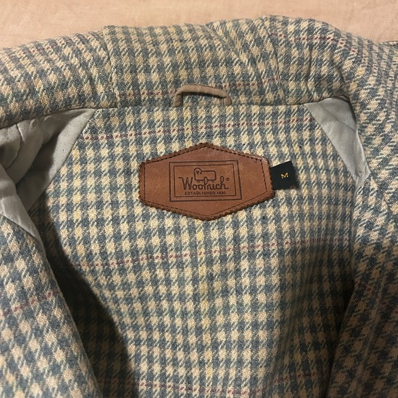 Woolrich Vintage Hooded Parka Coat in Midnight Navy with Wool Lining Size Medium - Picture 2 of 6